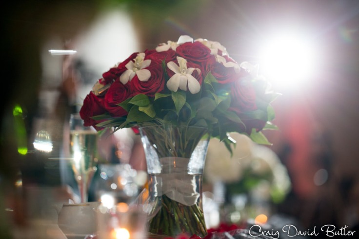 Lacey's Birdal Bouquet at the wedding in the Diamond Center in Novi MI